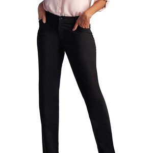 Lee NWT Women's All Day Black Pants Relaxed Fit Size 6